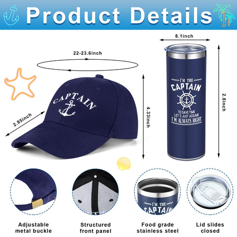 Handepo stainless steel tumbler in navy keeps drinks at temperature on trips