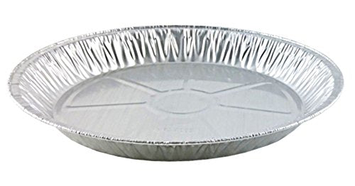 Handi-Foil 12in extra-deep pie pan top-out view, ideal for precise pies and bakery-grade presentations.