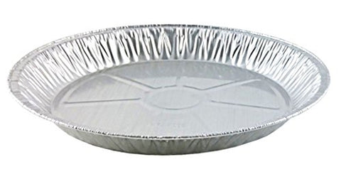 Handi-Foil 12in extra-deep pie pan top-out view, ideal for precise pies and bakery-grade presentations.