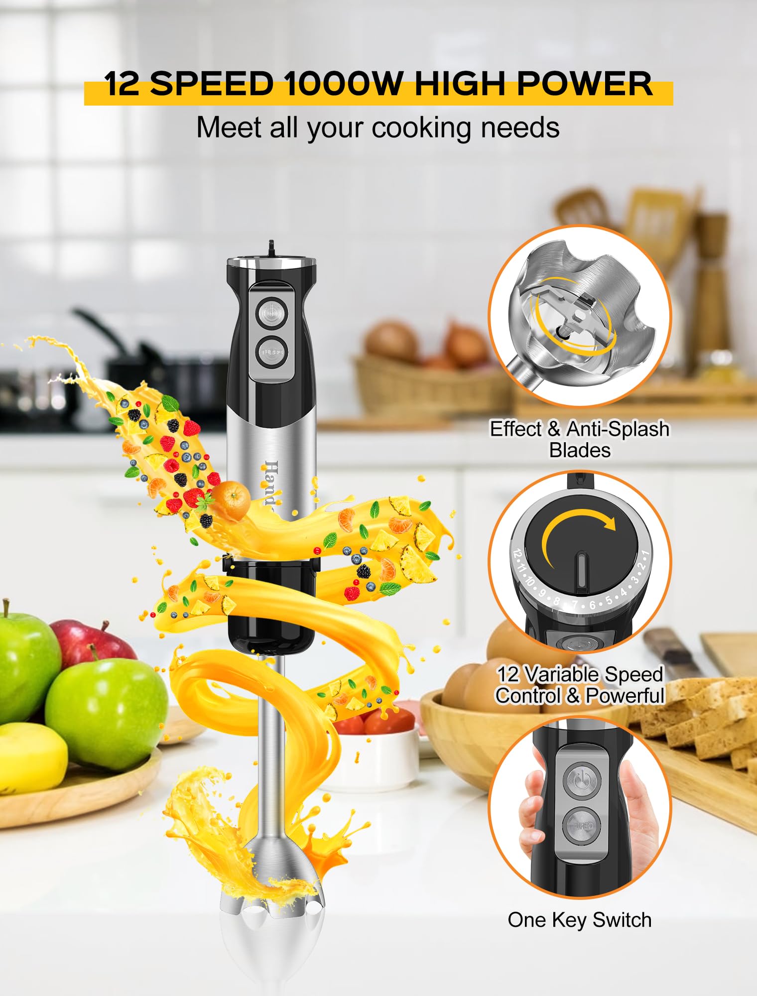 Handor 600ml beaker for precise measuring and blending tasks.