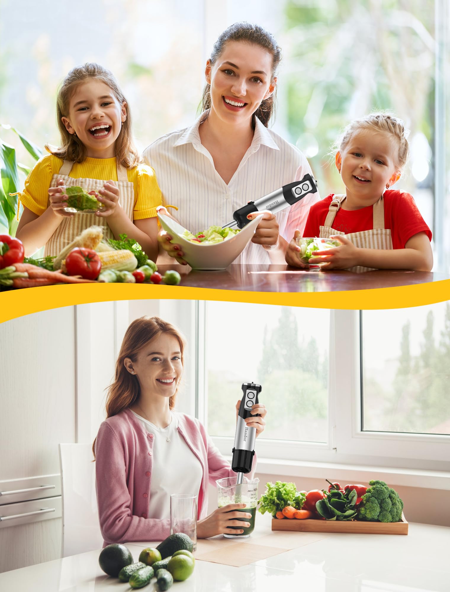 Handor milk frother attachment for creamy beverages at home.