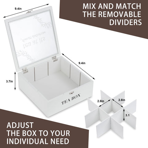 handrong home or office tea storage on counter top setup