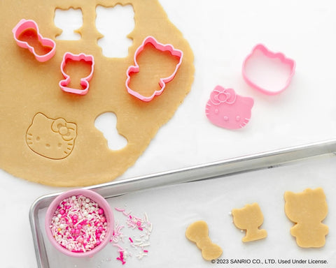Handstand Kitchen Hello Kitty cookie stamp for precise Kitty faces on cookies.