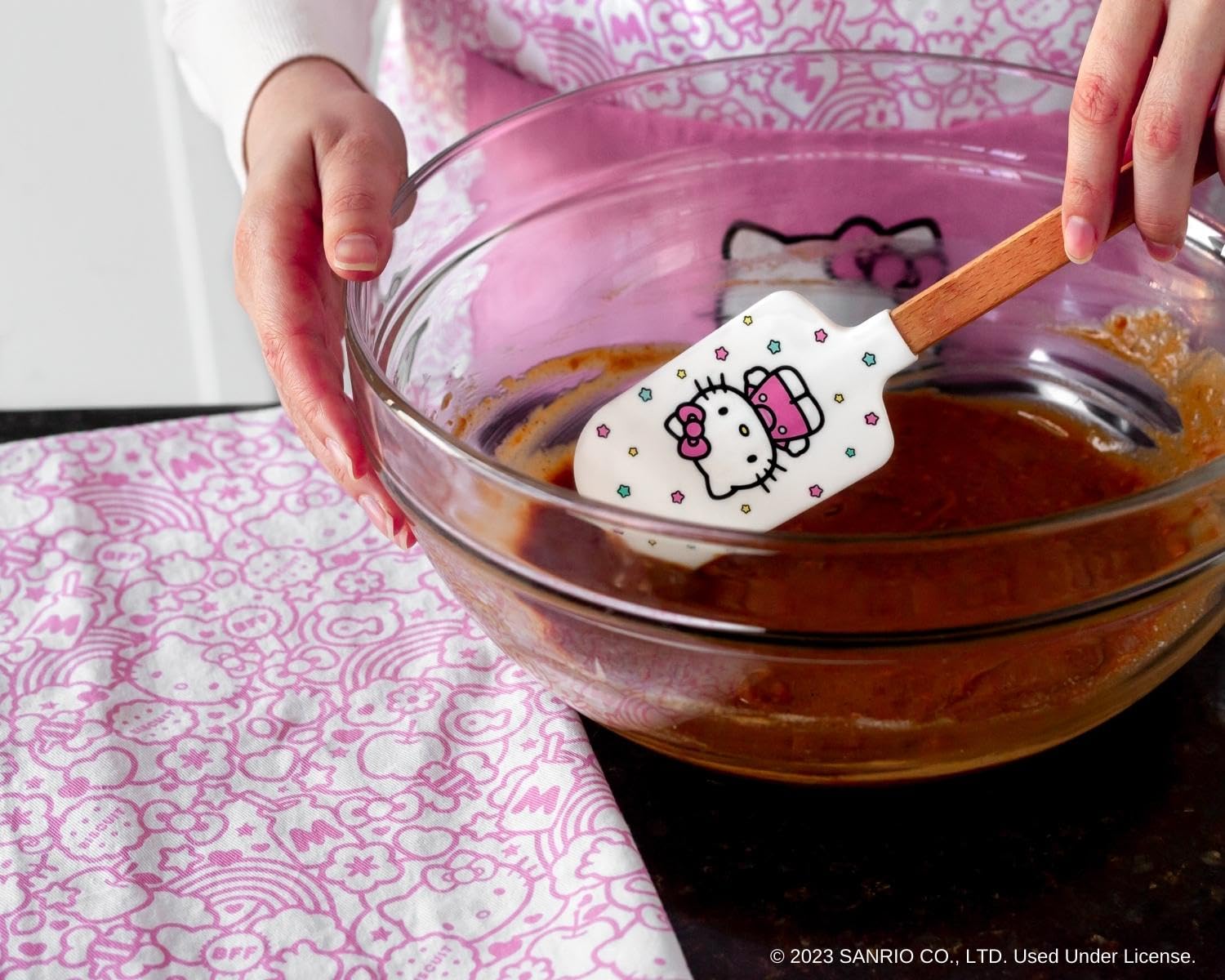 Handstand Kitchen Hello Kitty set arrives packaged-ready as a gift option.