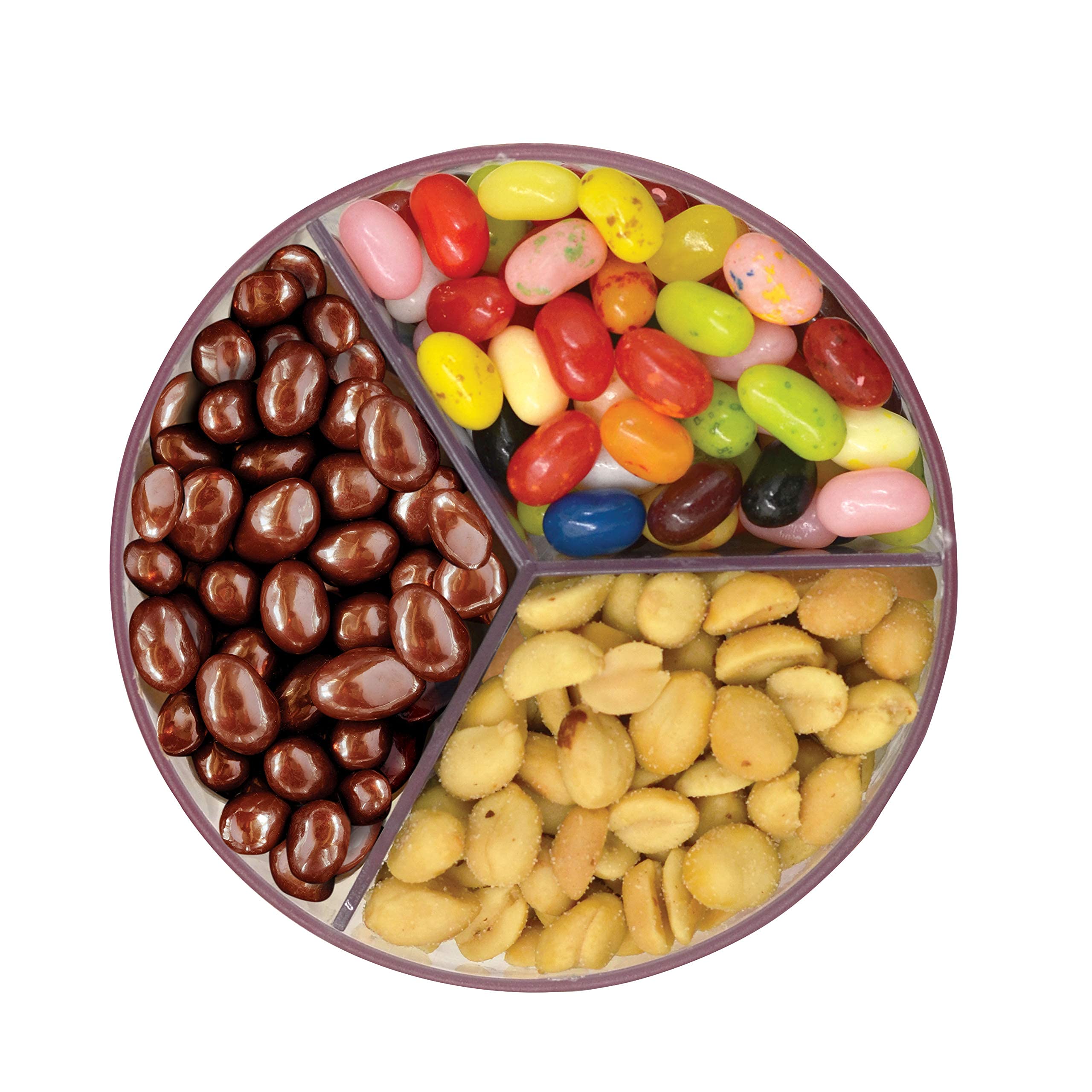 Handy Gourmet triple candy machine features fingertip dispensing for quick, mess-free snacking