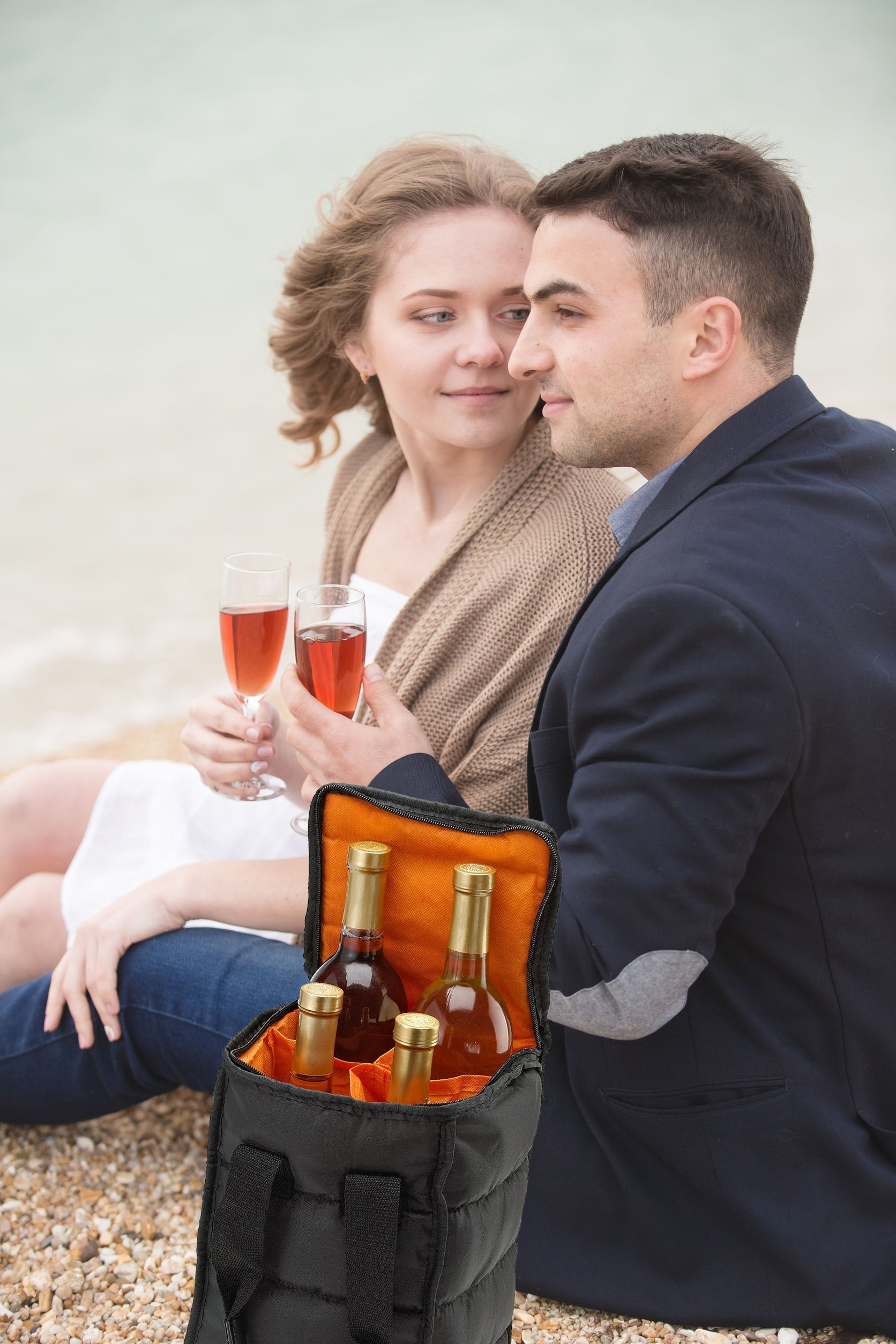 Handy Laundry wine carrier foldable material stores easily after use.