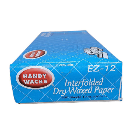 Handy Wacks EZ12C waxed wrap paper in dispenser box for basket liners and prep