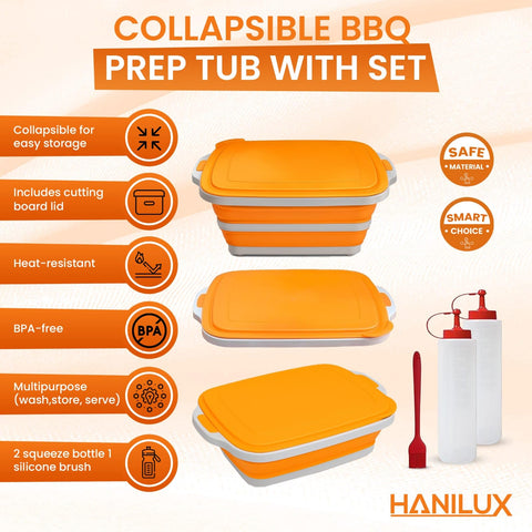 HANILUX silicone brush for even basting at high heat.