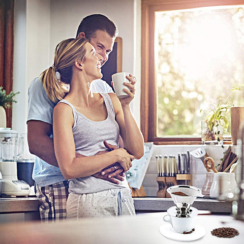 Hanlomele 1-2 cup brew-setup illustrates versatile capacity for daily use.