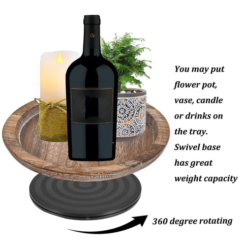 Hanobe durable lightweight paulownia wood tray for simple handling