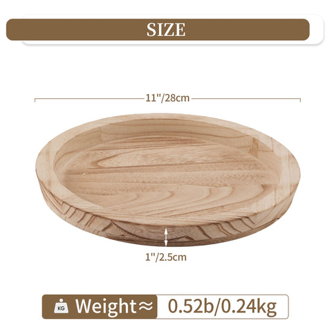 Hanobe farmhouse centerpiece tray suitable for entryways or mantels to add warmth.