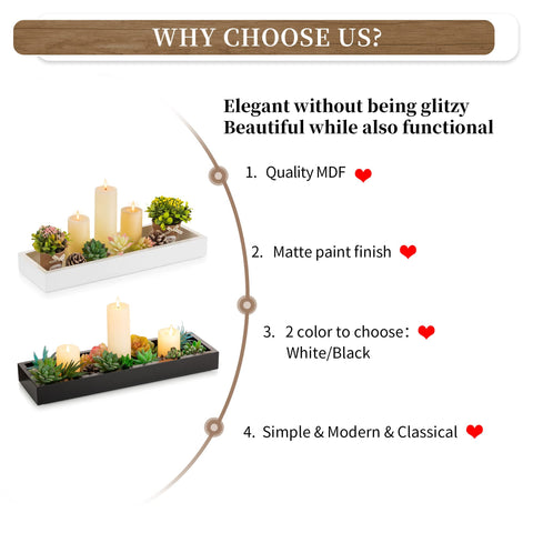 Hanobe rectangular tray bathroom toiletries organizer keeps counters neat.