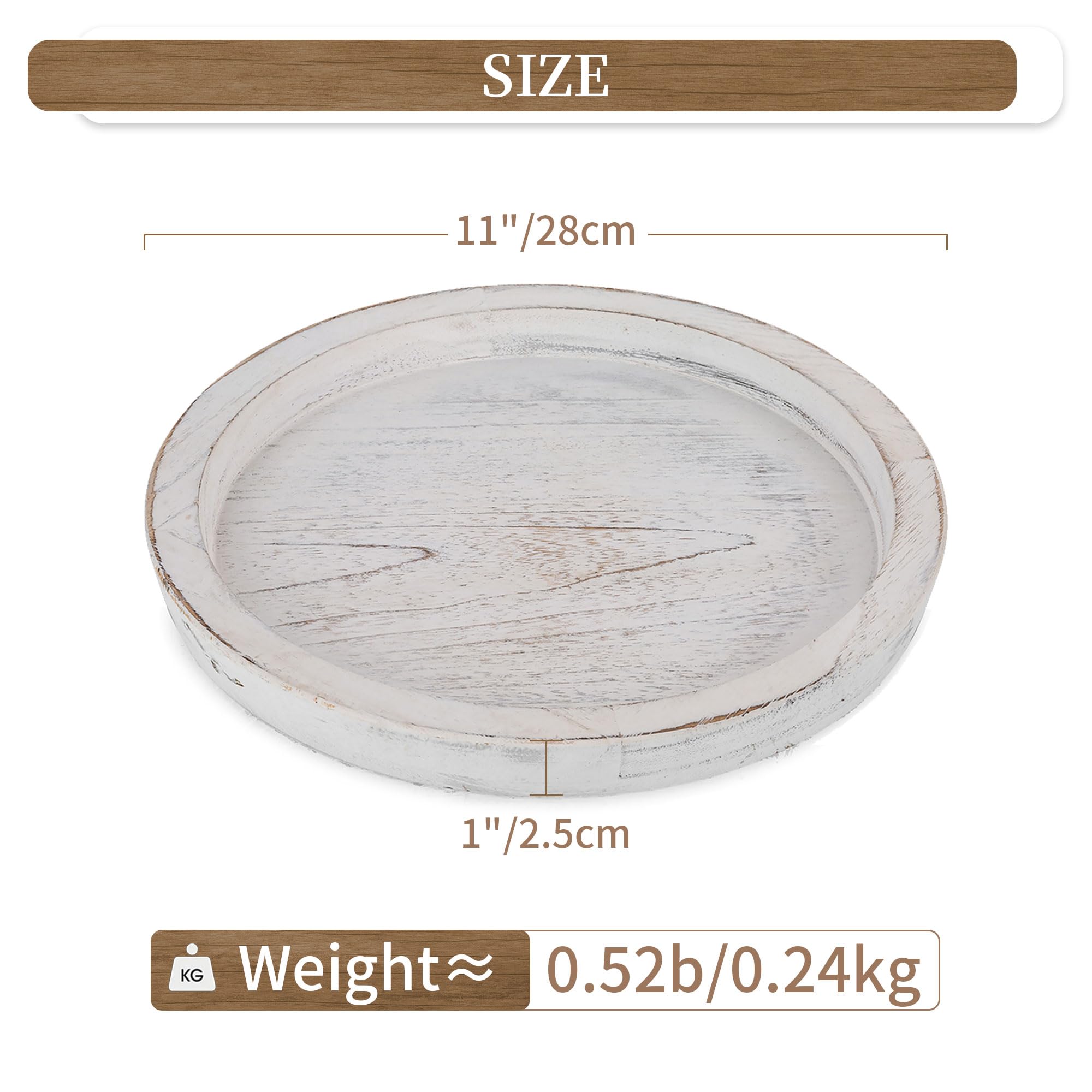 Hanobe rustic tray used as a centerpiece on a dining table