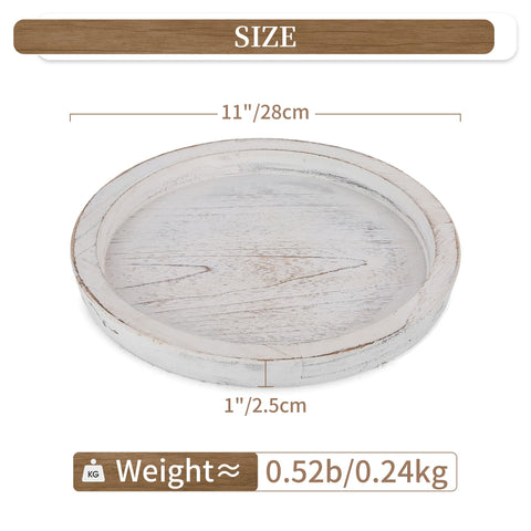 Hanobe rustic tray used as a centerpiece on a dining table