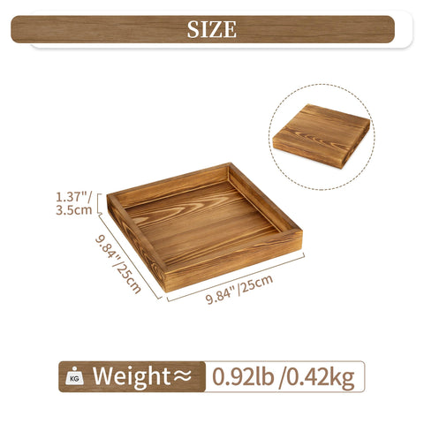 Hanobe organizer tray holds remotes, keys, and candles neatly.