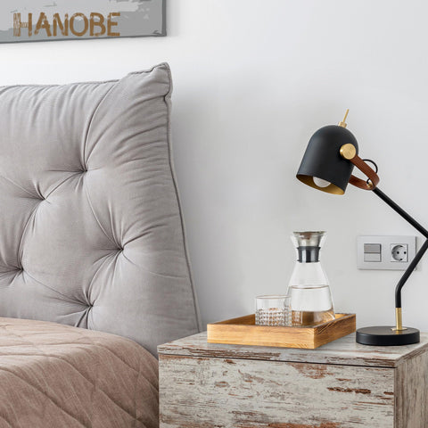 Hanobe tray raised edge design helps keep items in place.