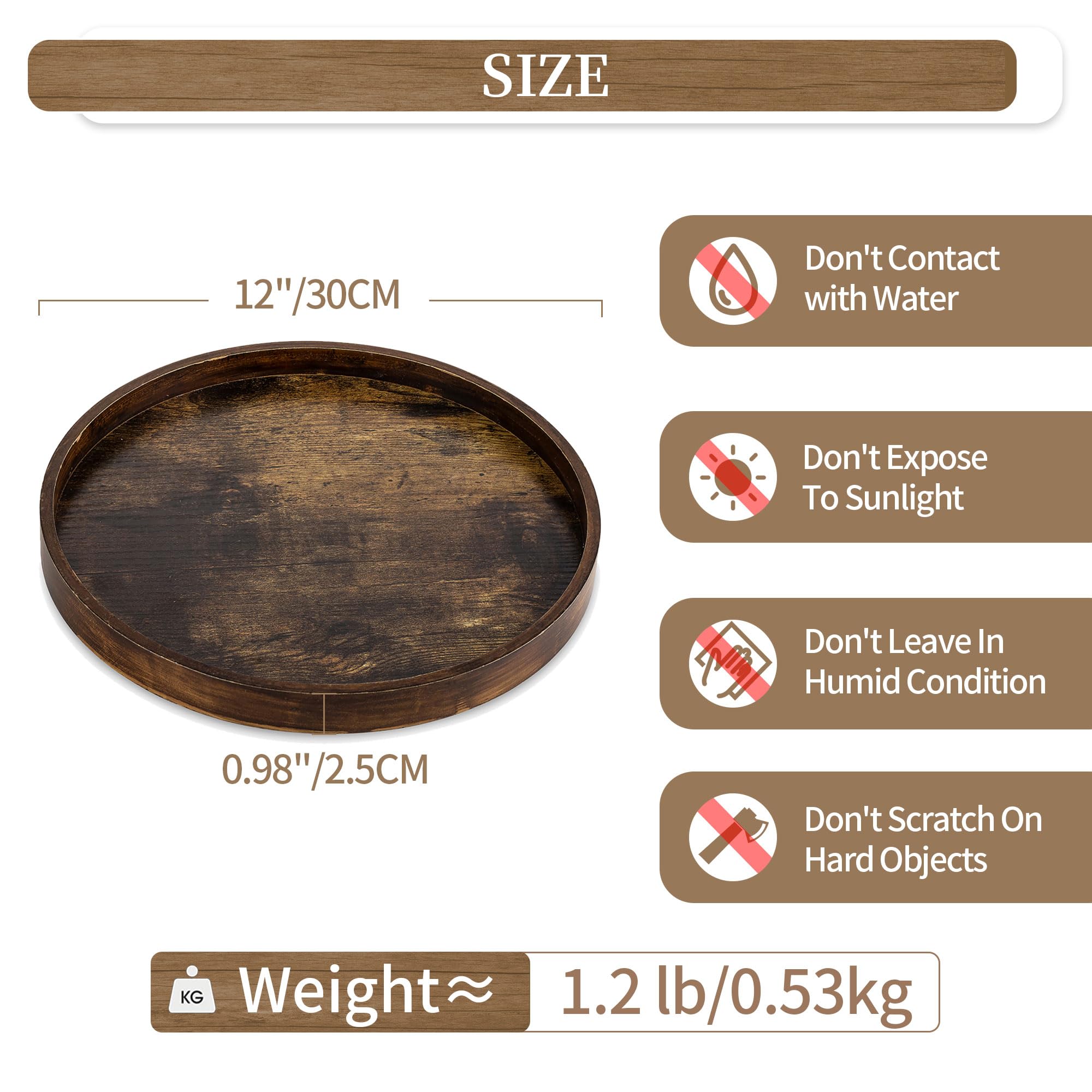 Hanobe tray on dining room display enhances item presentation and style.