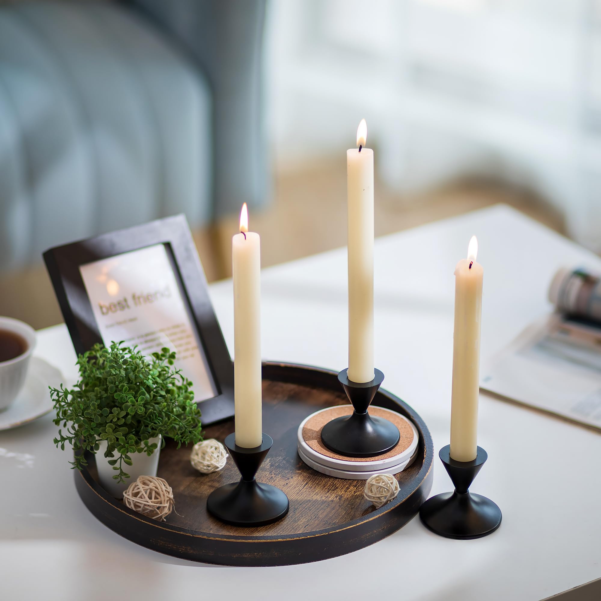 Hanobe tray helps organize remotes, keys, and small devices neatly.