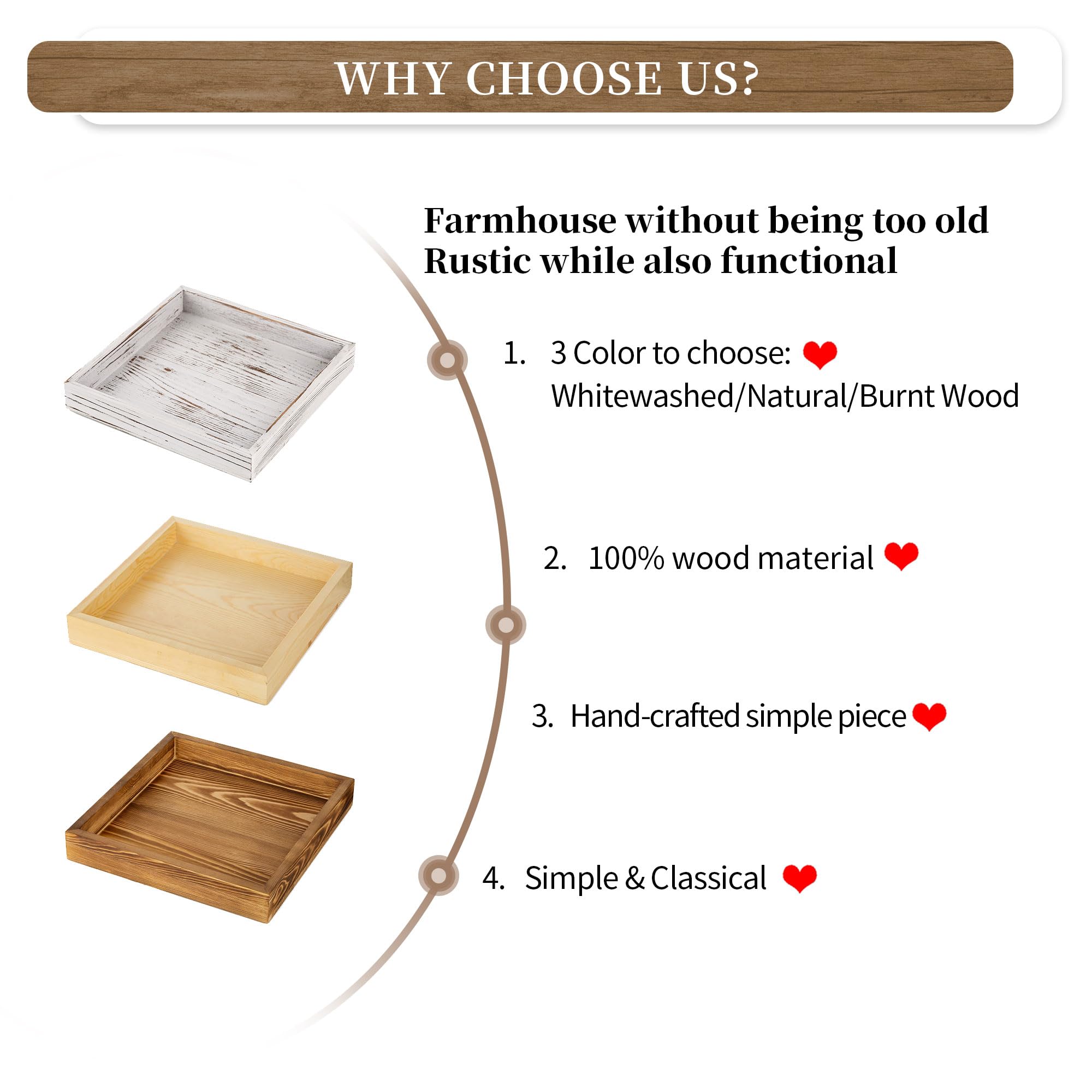 Hanobe washed white pine finish pairs with various decors.