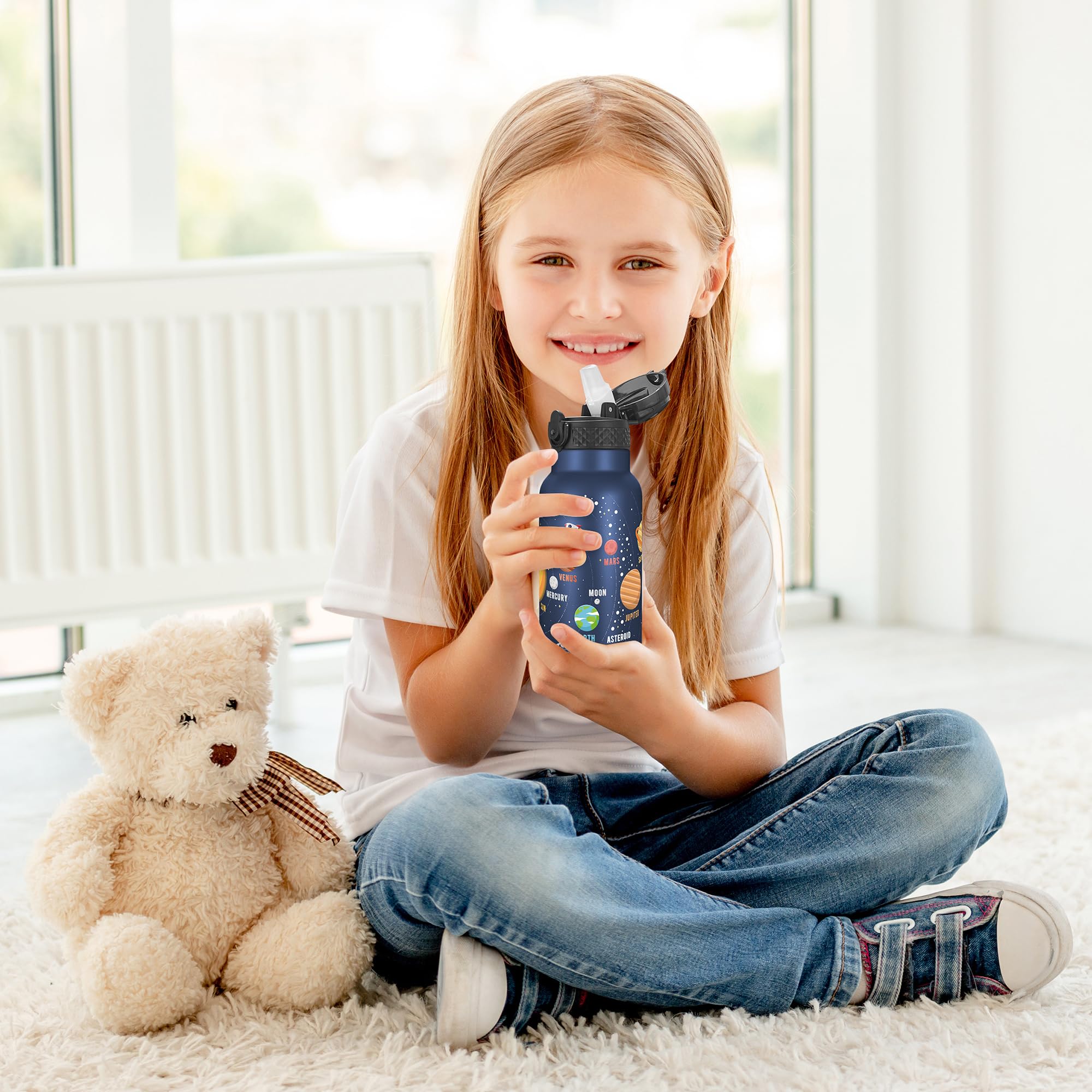 Hans Bottle 2 inch wide mouth allows easy ice addition and cleaning.