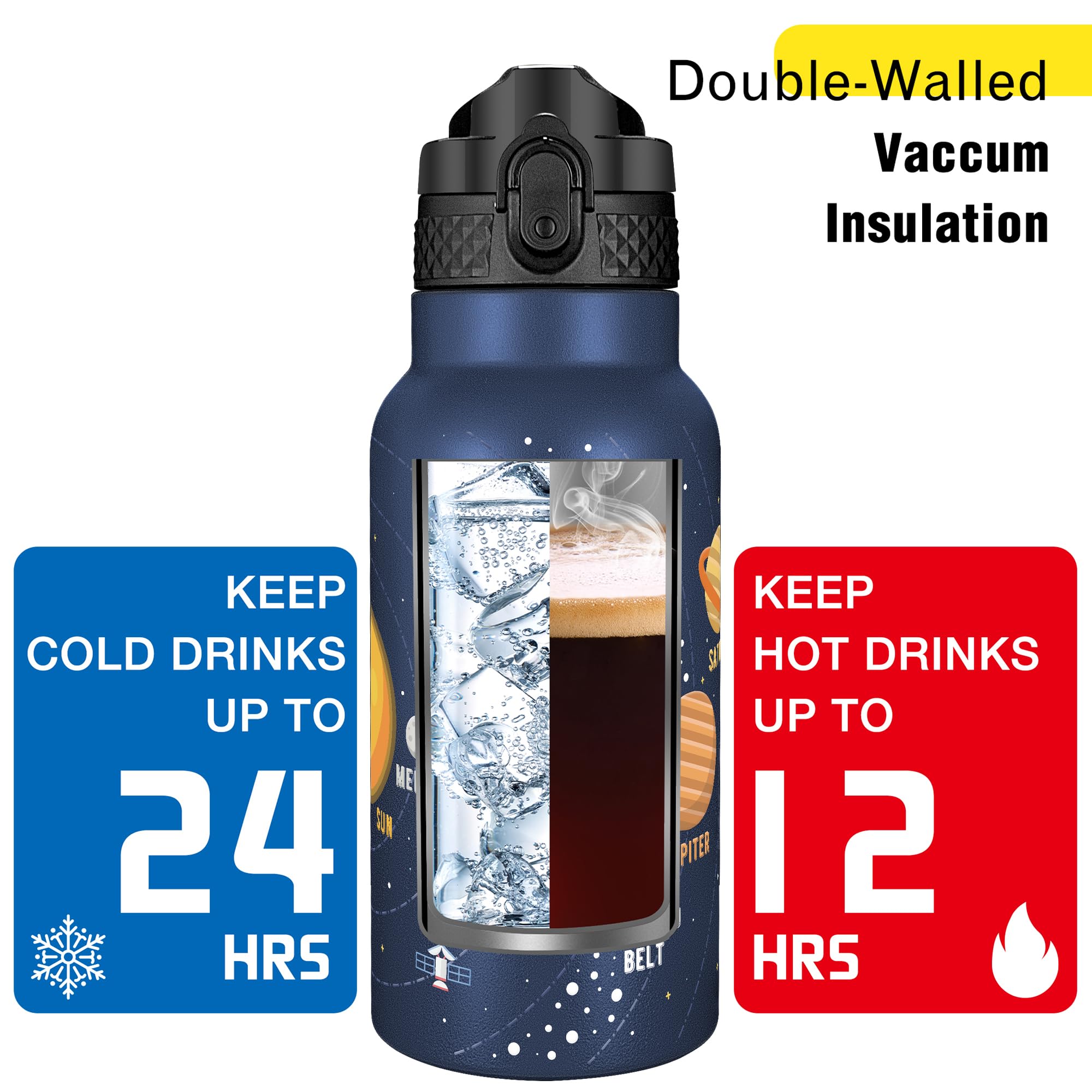 Hans Bottle carrying strap helps kids take it anywhere.