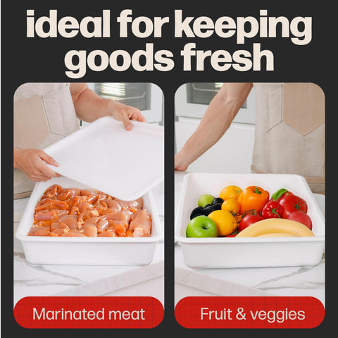 Hans Grill BPA-free plastic proofing containers designed for easy cleaning