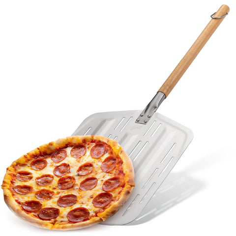Hans Grill Pizza Peel PRO premium anodised aluminium body.