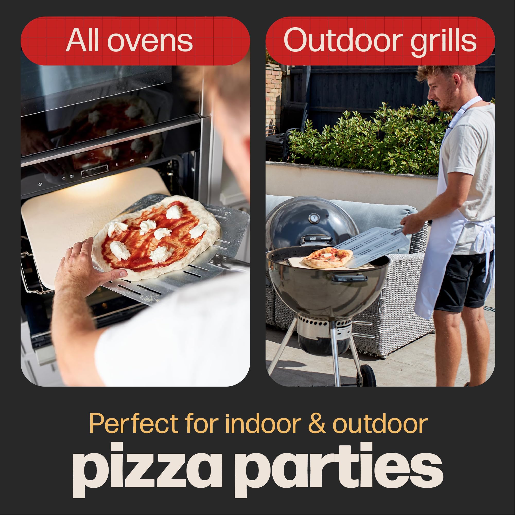 Hans Grill Pizza Peel PRO lightweight design for easy handling.