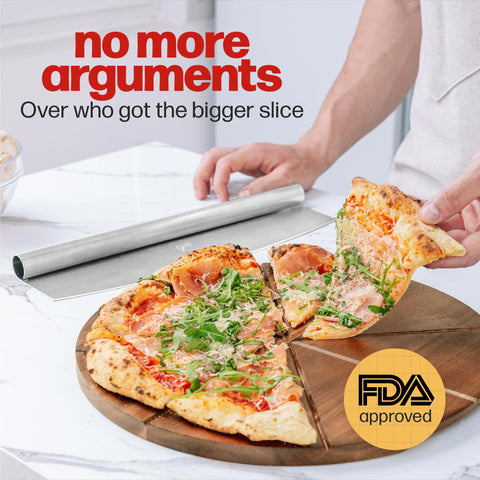 Hans Grill safety-edge design protects fingers during speedy slicing.