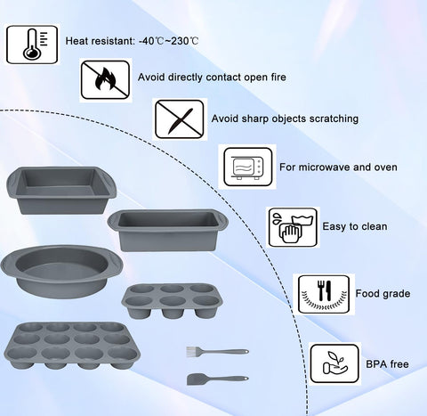 Hansanti square cake pan for neat, uniform slices