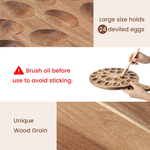 HANSGO deviled egg carrier doubles as a sleek double-sided board for versatile entertaining.