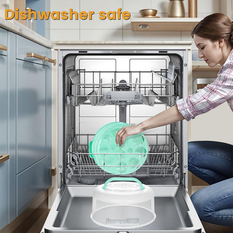 HANSGO dishwasher-safe cake container for quick cleanup.