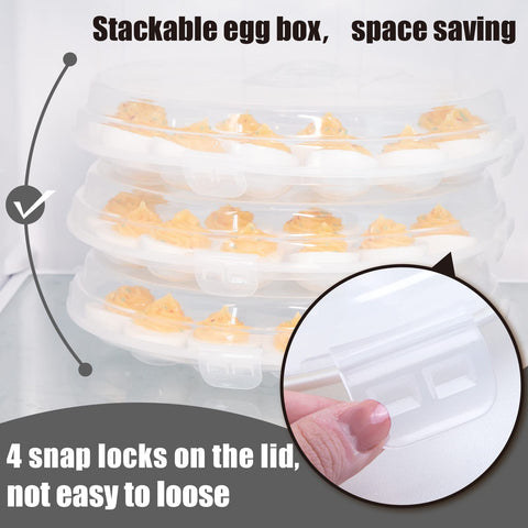 HANSGO food-safe PP egg holder, odorless and durable for travel.