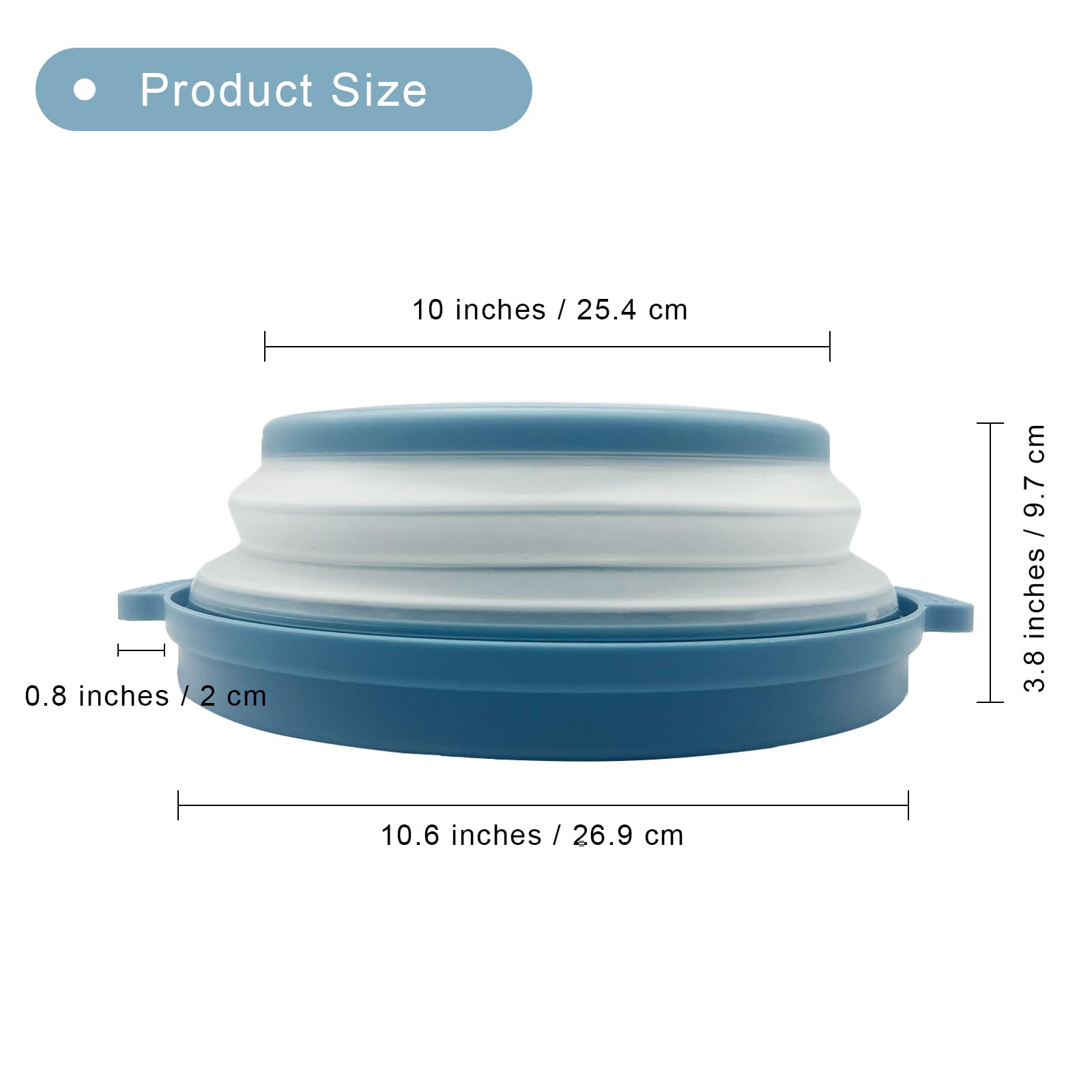 HANTUSWUS anti-scald tray with handles enabling safe handling.