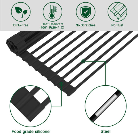 HANZENMA rust-resistant anti-slip design supports heavy dinnerware safely