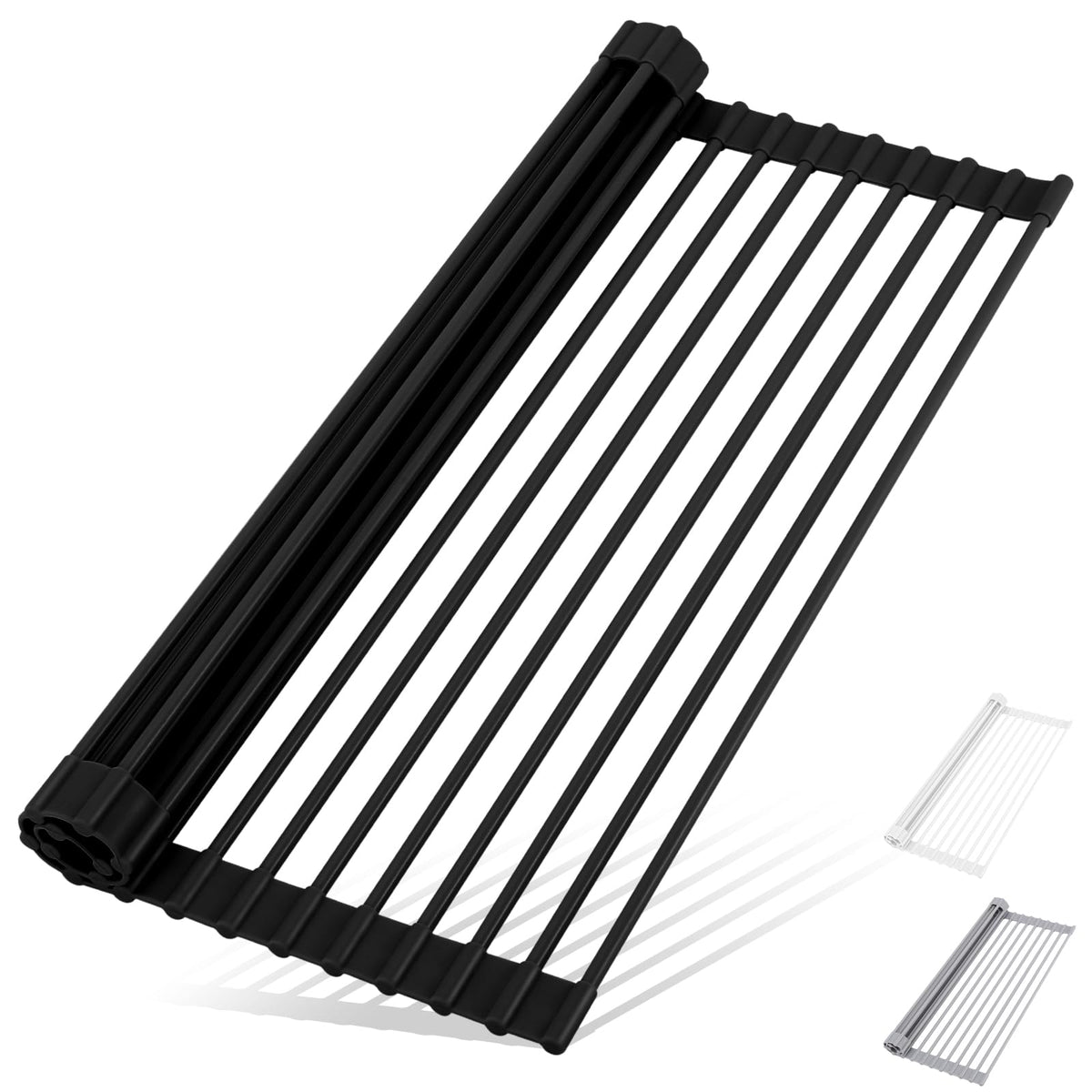 HANZENMA roll-up over-sink dish rack drying dishes efficiently