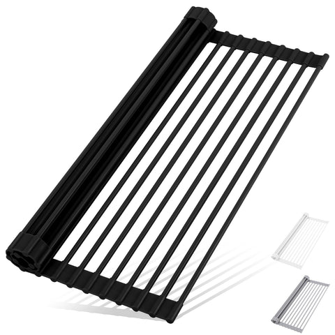 HANZENMA roll-up over-sink dish rack drying dishes efficiently