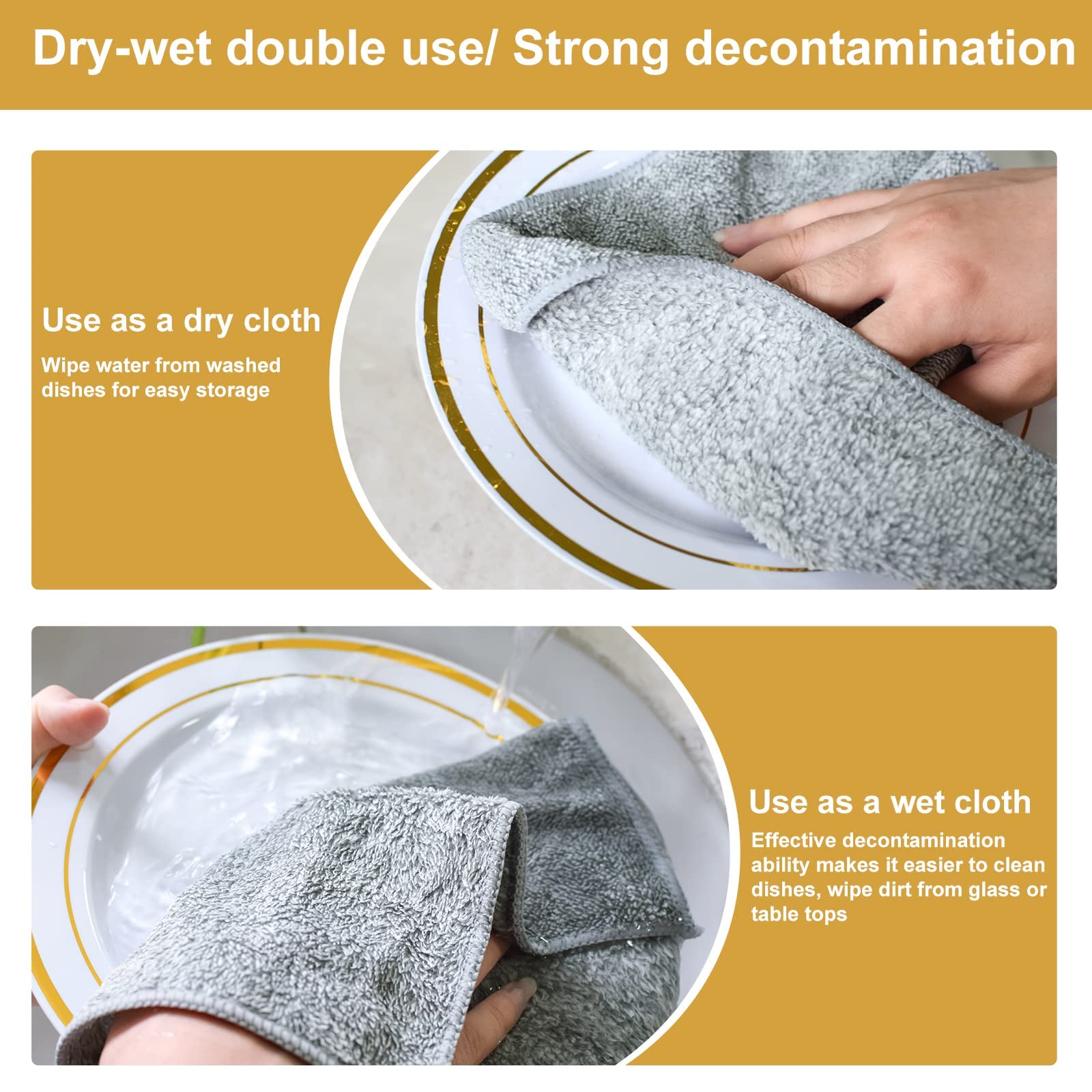 HAOBAOBEI multi-use kitchen towels perfect for wiping counters and wrapping food.