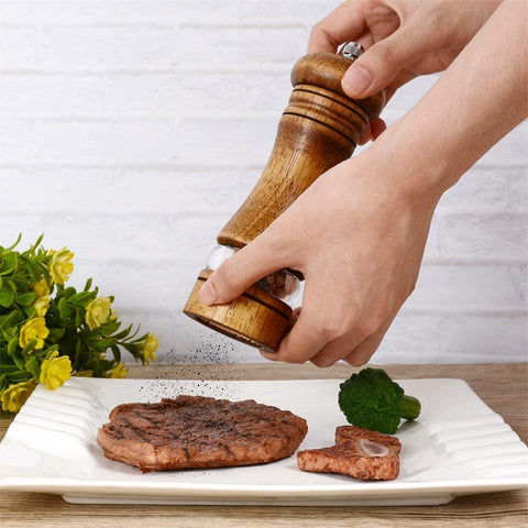 Haomacro natural oak body adds elegant, durable decor to any kitchen.