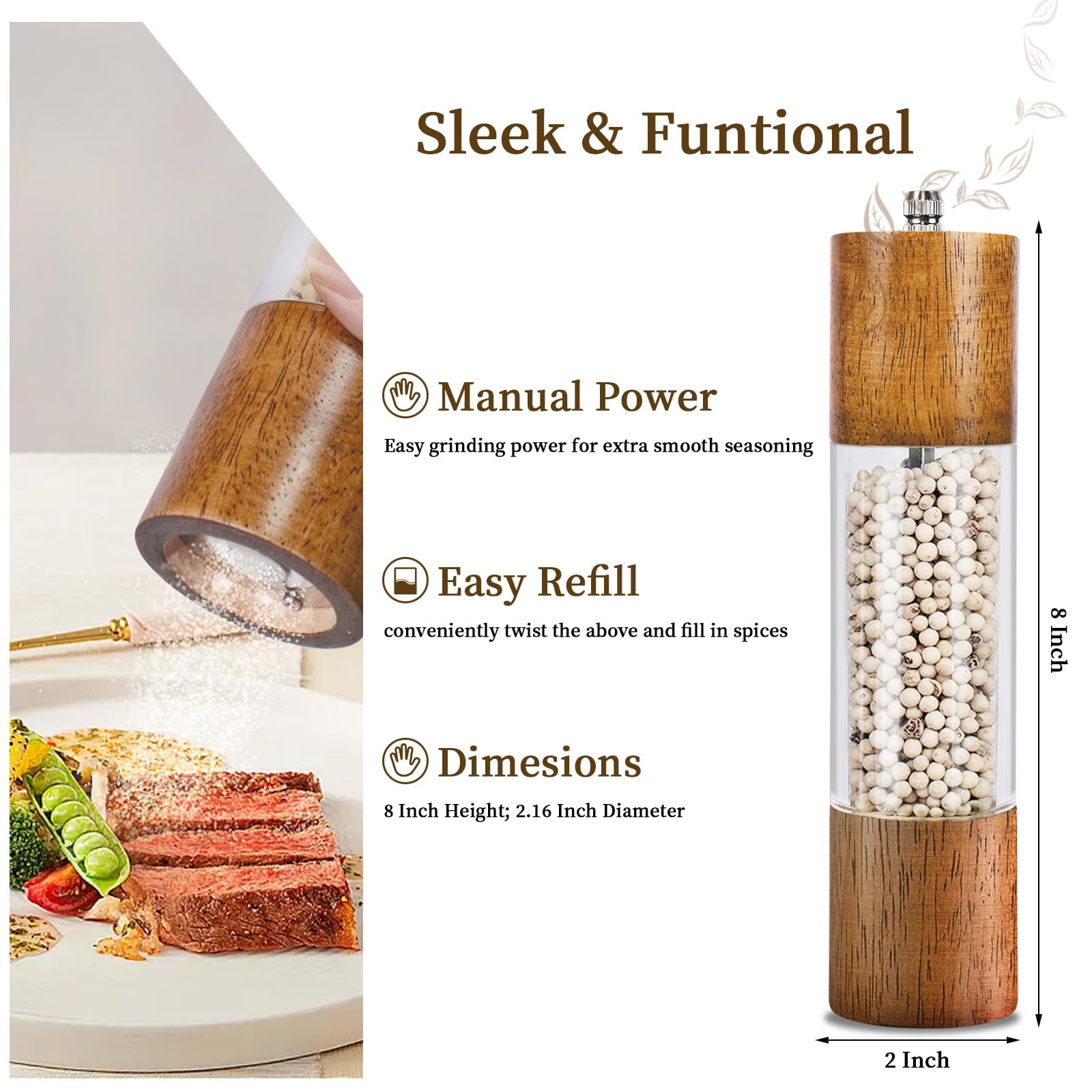 Haomacro wide-mouth refill making refilling quick and mess-free.