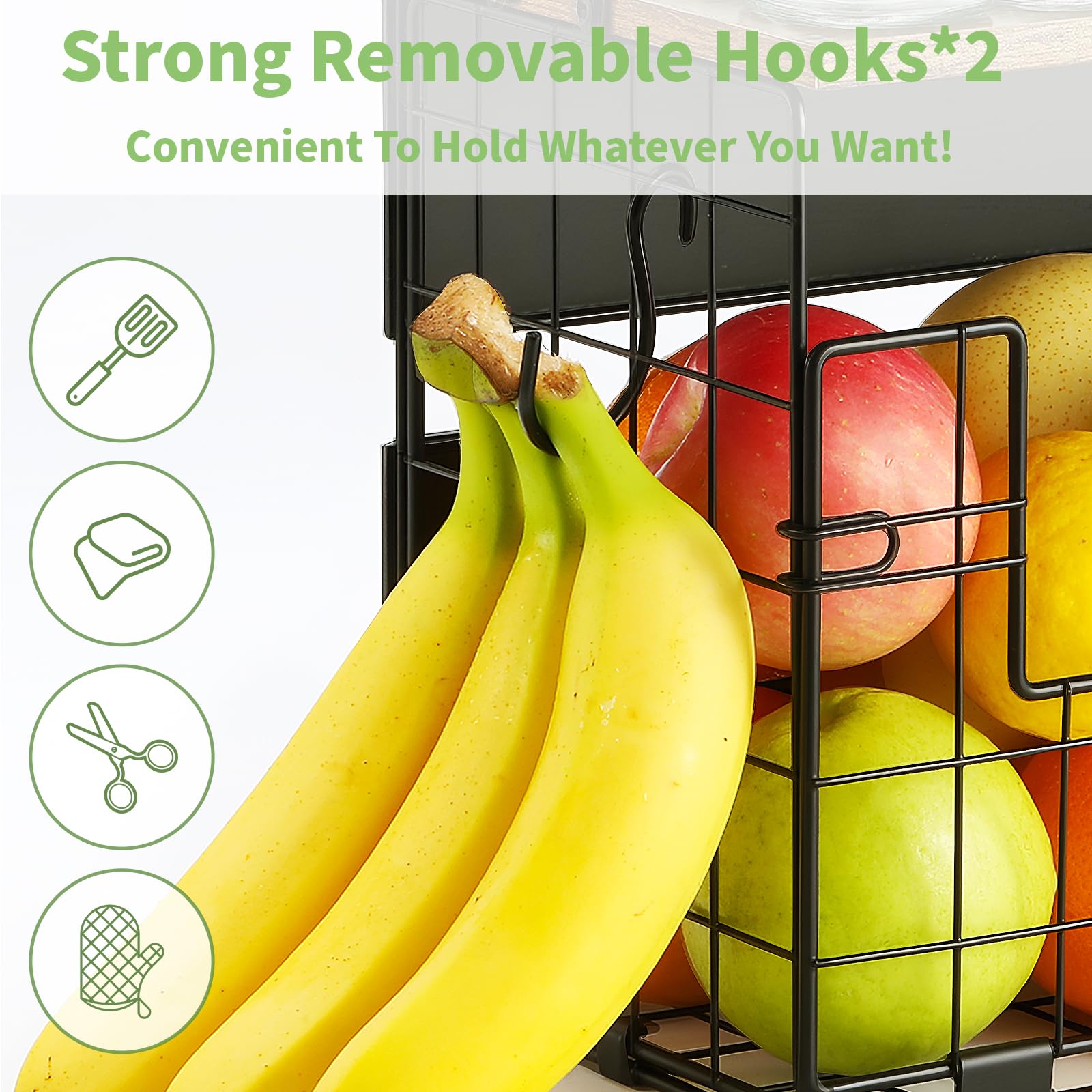 Haotao storage for potatoes and onions helps keep produce organized