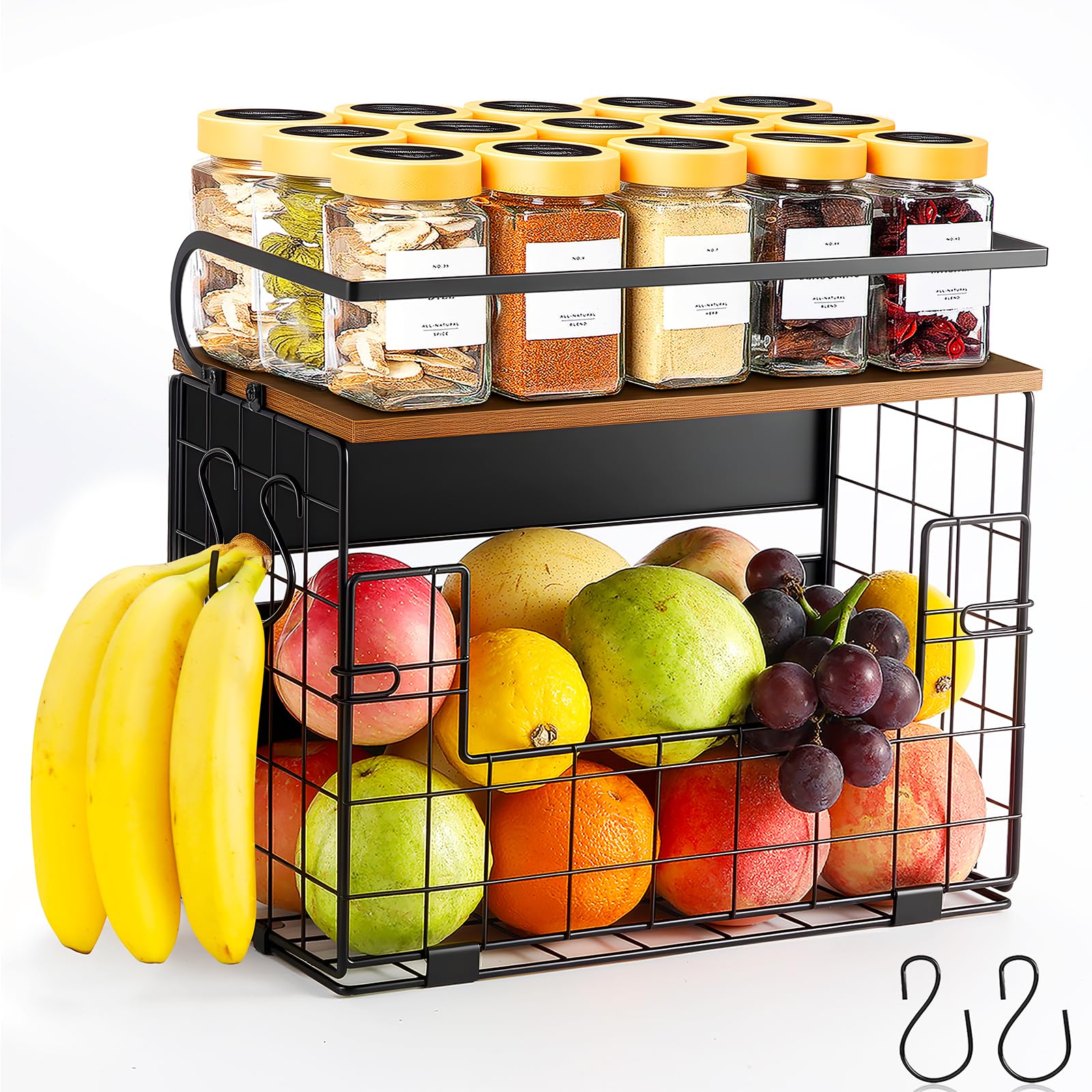 Haotao shelf with strong magnets anchors to metal surfaces securely