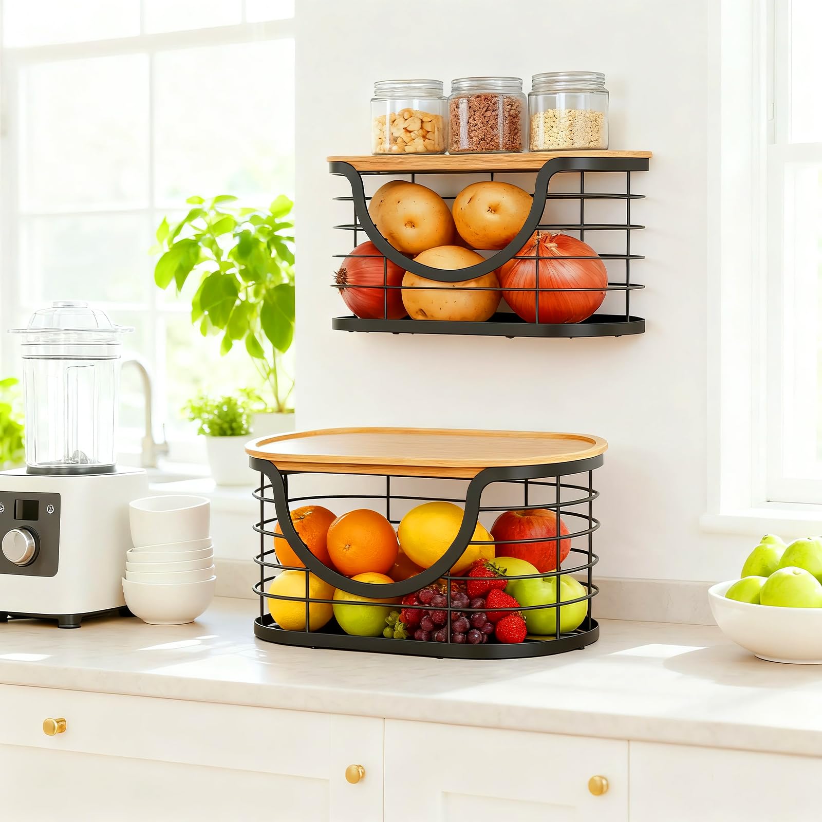 Haotao trash bag holder under-sink tower keeps bags within reach.