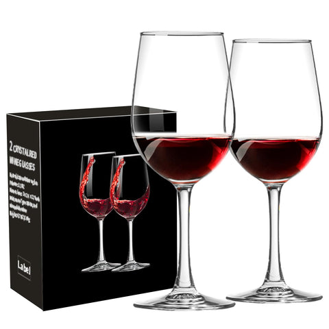 Haoxishui wine glasses 2-piece close-up bowl view with ergonomic grip