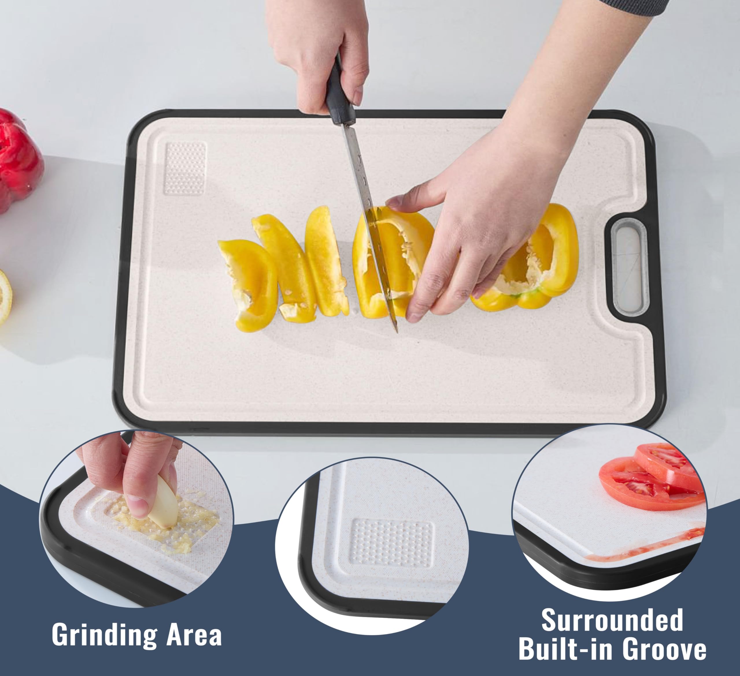Hapan non-toxic materials underline safe kitchen surfaces.