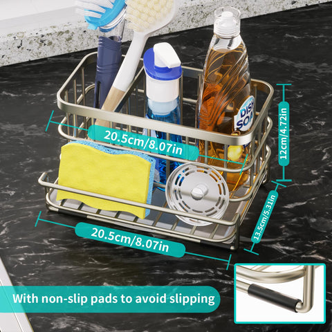 HapiRm anti-slip feet stabilize the caddy during daily use.