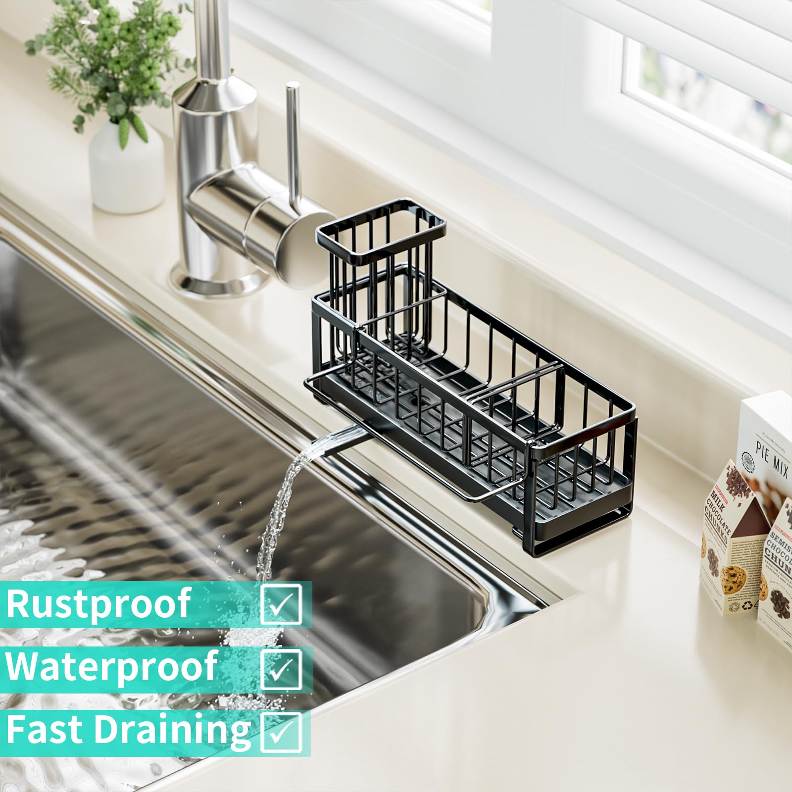 HapiRm sponge holder featuring anti rust coating for longevity