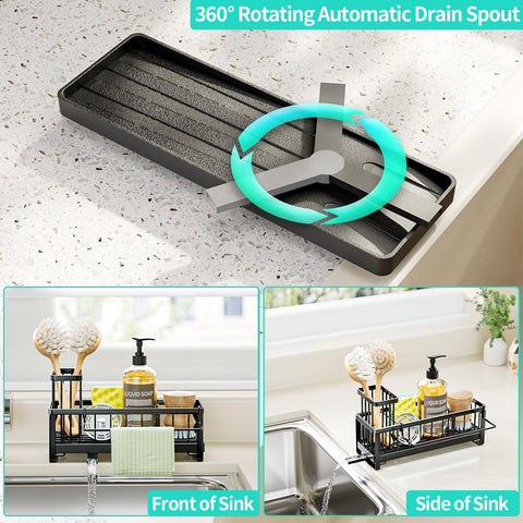 HapiRm sponge holder shows removable brush holder for organized brushes