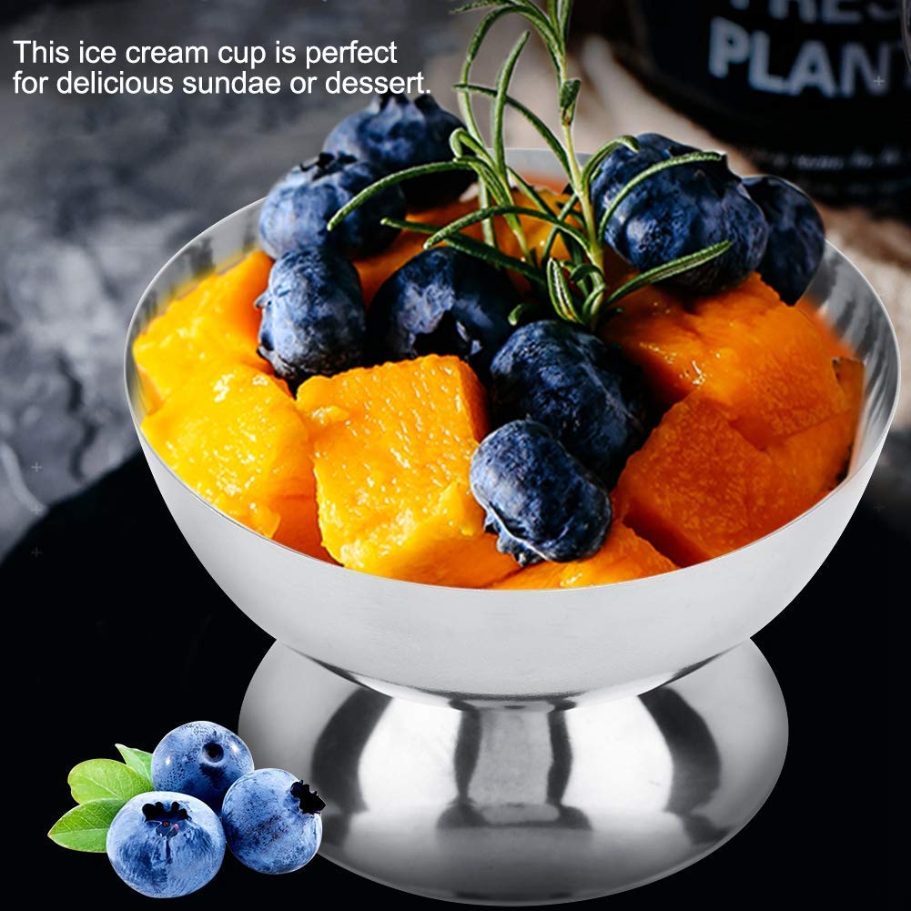 Hapivida stackable stainless steel bowls save cabinet space.