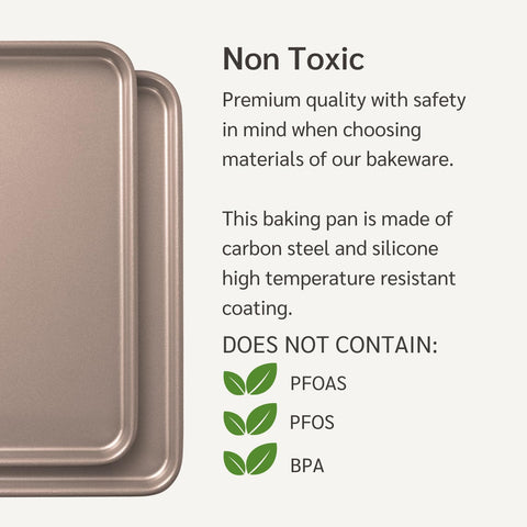 HAPPIELS champagne gold design adds style to kitchen bakeware